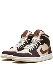 Jordan Retro 1 Mid Brown Basalt Oatmeal Mocha