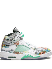 Nikee Jordan Retro 5 Wings Glow in Dark Reflective Basketball Sneakers