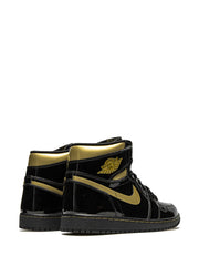 NIK_E AIR JORDAN 1 RETRO HIGH OG BLACK METALLIC GOLD SNEAKERS FIX