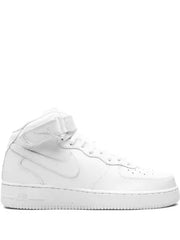 Nik ee Airforce Long mid Leather full white 107