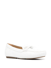 Louiss Vuitton Monogram Moccasin Loafer white