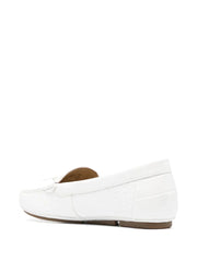 Louiss Vuitton Monogram Moccasin Loafer white