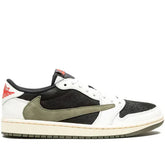 Nikee Air Jordan 1 Low X Travis Scott Olive Green Semi UA
