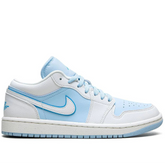 nik e air jordan 1 low everse ice blue
