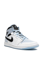 jordan retro 1 mid WHITE ICE BLUE