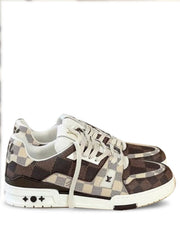 louis vuitton LV BROWN trainer new sneaker leather