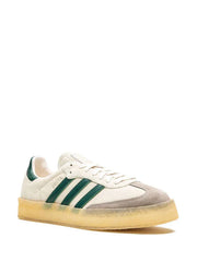 Adidass Sambae White Green Satin Stripe
