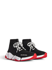 Balenciagaa Speed trainer laceup black red Sale