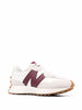 New Balance 327 White Burgundy #113