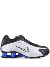 Nike Shox R4 Black Metallic Silver Racer Blue