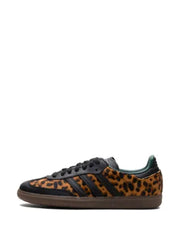 Adidass Samba OG Black Green Leopard