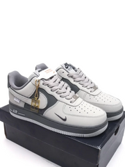 Nikee Airforce 1 07 Low Grey Metallic 260
