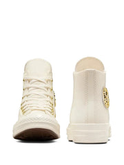 Conversee Taylor All Star Lift Platform Glam Leather Light Dune