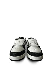 LOUIS VUITTON TRAINERS MONOGRAM DENIM WHITE BLACK