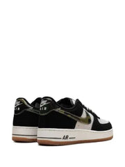 Nikee AirForce 1 Low Black Patent Camo Swoosh 337