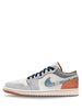Nikee Air Jordan Retro Low 1 SE Phantom Denim Swoosh 915