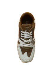 LOUIS VUITTON TRAINER 0098 BRN WHT
