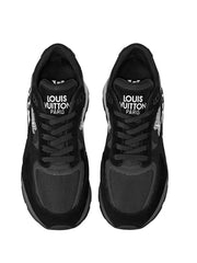 LOUISS VUITTION BLACK RUN AWAY SNEAKER