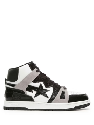A Bathing Ape Bape Sta 93 Hi Black Light Grey Men S - 1