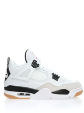 Air Jordan Retro 4 Sb White Black Semi Ua