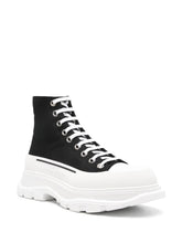 Alexander McQueen Tread Slick High Black White - 3