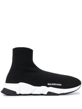 BALENCIAGA__ SPEED TRAINER Black white 477 - 1