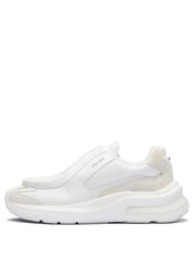 Pradaa Men Systeme Brushed Leather Sneakers