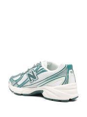 New Balancee 740 Trainers White Marsh Green Casual Shoes - 3