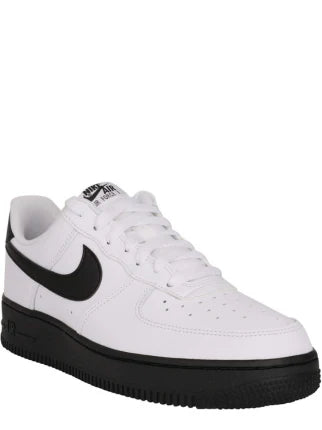 Nikee AirForce 1 Low WHITE BLACK SOLE - 3