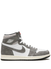 Nikee Air Jordan 1 High Washed Grey Black 885 - 1