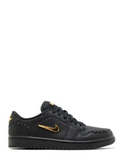 Nikee Air Jordan Retro 1 Make Black Metallic Gold 135 - 1
