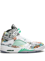 Nikee Jordan Retro 5 Wings Glow in Dark Reflective Basketball Sneakers - 1
