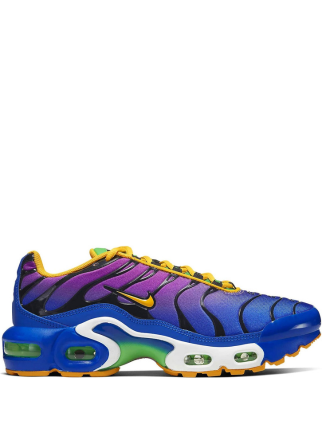 Nikee airmax plus tn flamingo gold purple black gym running shoes trainers - 1