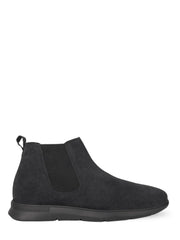 zara chelsea suede black