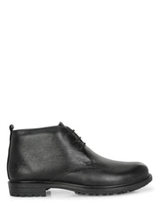 Zaraa Goat Black Leather Formal