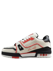 trainer white red black