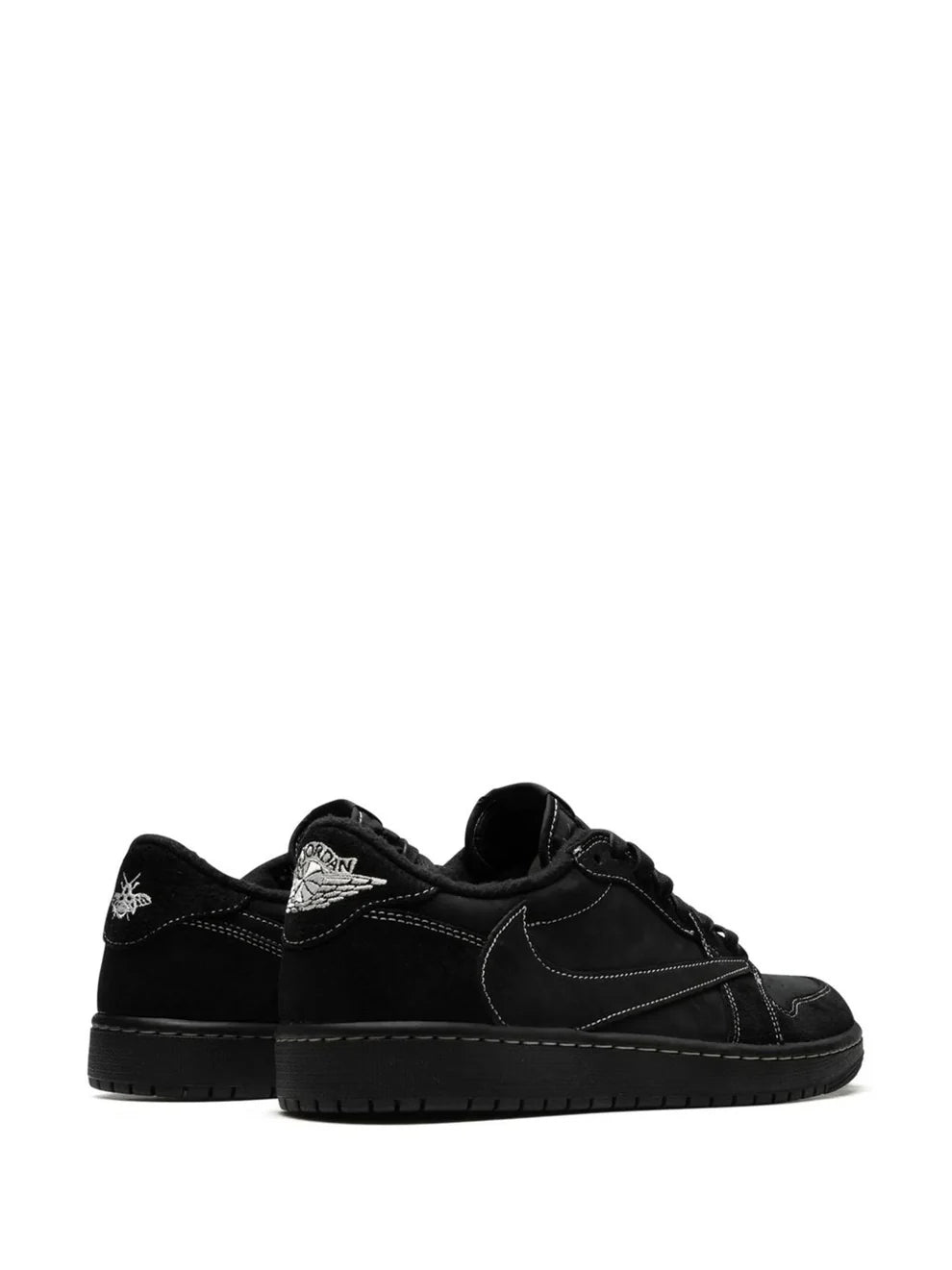Travis Scott x Air Jordan 1 Low OG Black Phantom With Same Full Kit S Show In Image same Packing - 3