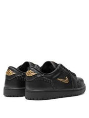 Nikee Air Jordan Retro 1 Make Black Metallic Gold 135