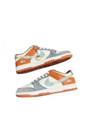 NIK_E SB DUNK STUSSY GREY ORANGE FIX
