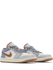 Nikee Air Jordan Retro 1 Low Phantom Denim White 921