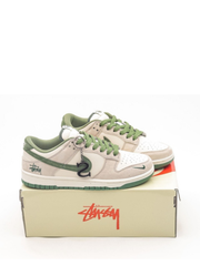 Nikee Stussy X SB Dunk Low White Green