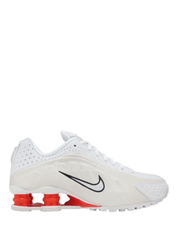 nikee Shox R4 White Red Phantom