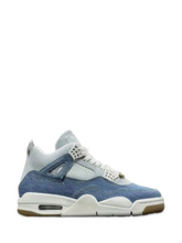 NIKE AIR JORDAN RETRO 4 WORN TEX DENIM BLUE