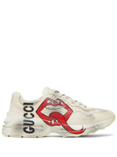 Guccii. Rhyton Mouth Print Sneakers