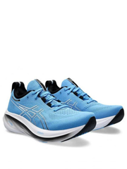 Asics men gel nimbus running shoes blue white