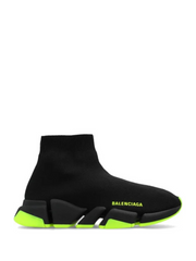 Balenciaga speed trainer black neon