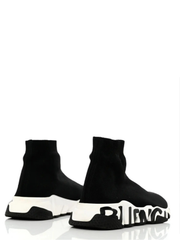Balenciaga Speed trainer graffiti black white