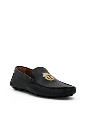 Roberto Cavalli Black Leather Loafer