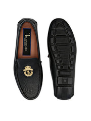 Roberto Cavalli Black Leather Loafer