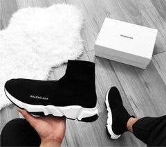 BALENCIAGA__ SPEED TRAINER Black white 477
